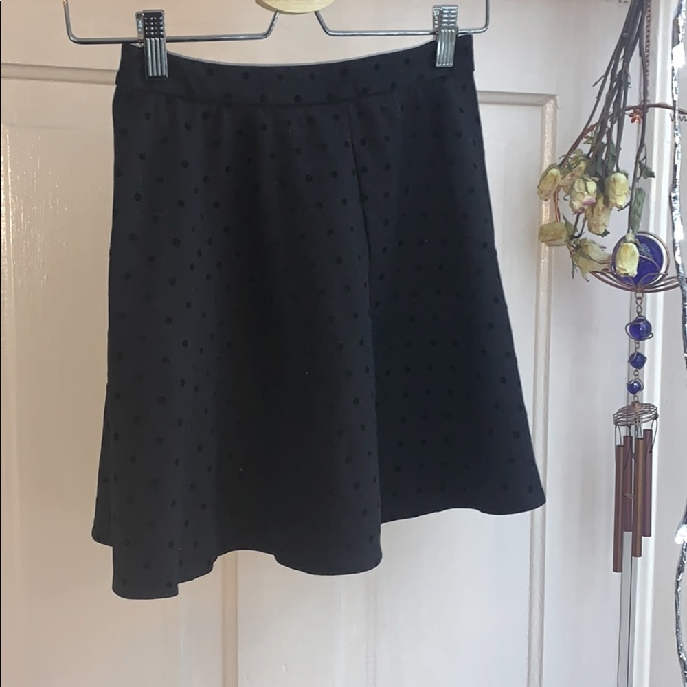 MADEWELL*~~ BLACK POLKA DOT MINI SKIRT